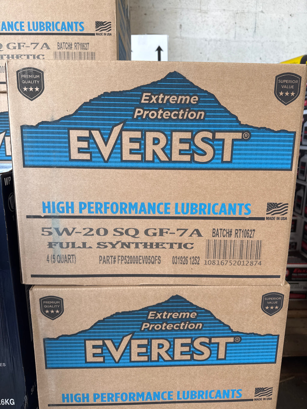 Everest 5W-20 Full Synthetic Motor Oil 5-Quart Bottle - 4pk