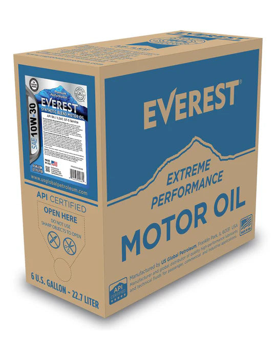 Everest 10W-30 Synthetic Blend Motor Oil 6 Gallon