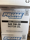 Prime 5W-20 Motor Oil Full Synthetic 5QT Bottle -PGSYN5205Q - 3pk