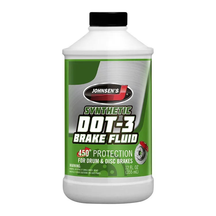 DOT 3 Brake Fluid - 12 oz - Bf12 2212 Johnsen or Prime Guard