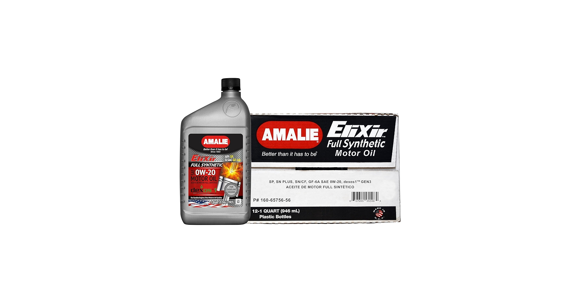 Amalie 0W-20 Full Synthetic Motor Oil - 12pk
