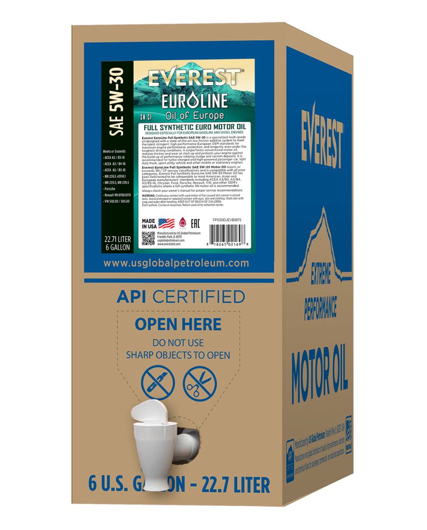 Everest 5W-30 Motor Oil Full Synthetic 6 Gallon