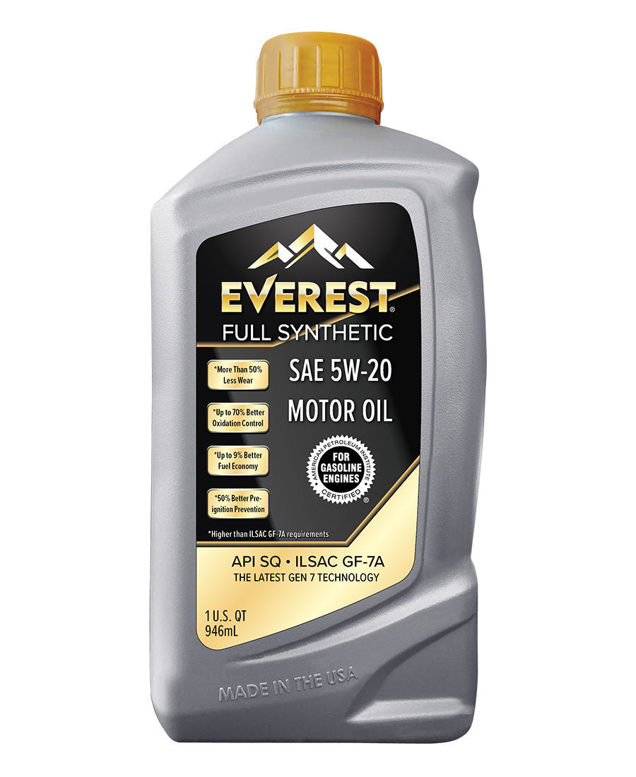 Everest 5W-20 Full Synthetic Motor Oil 1L Bottle -12 pk