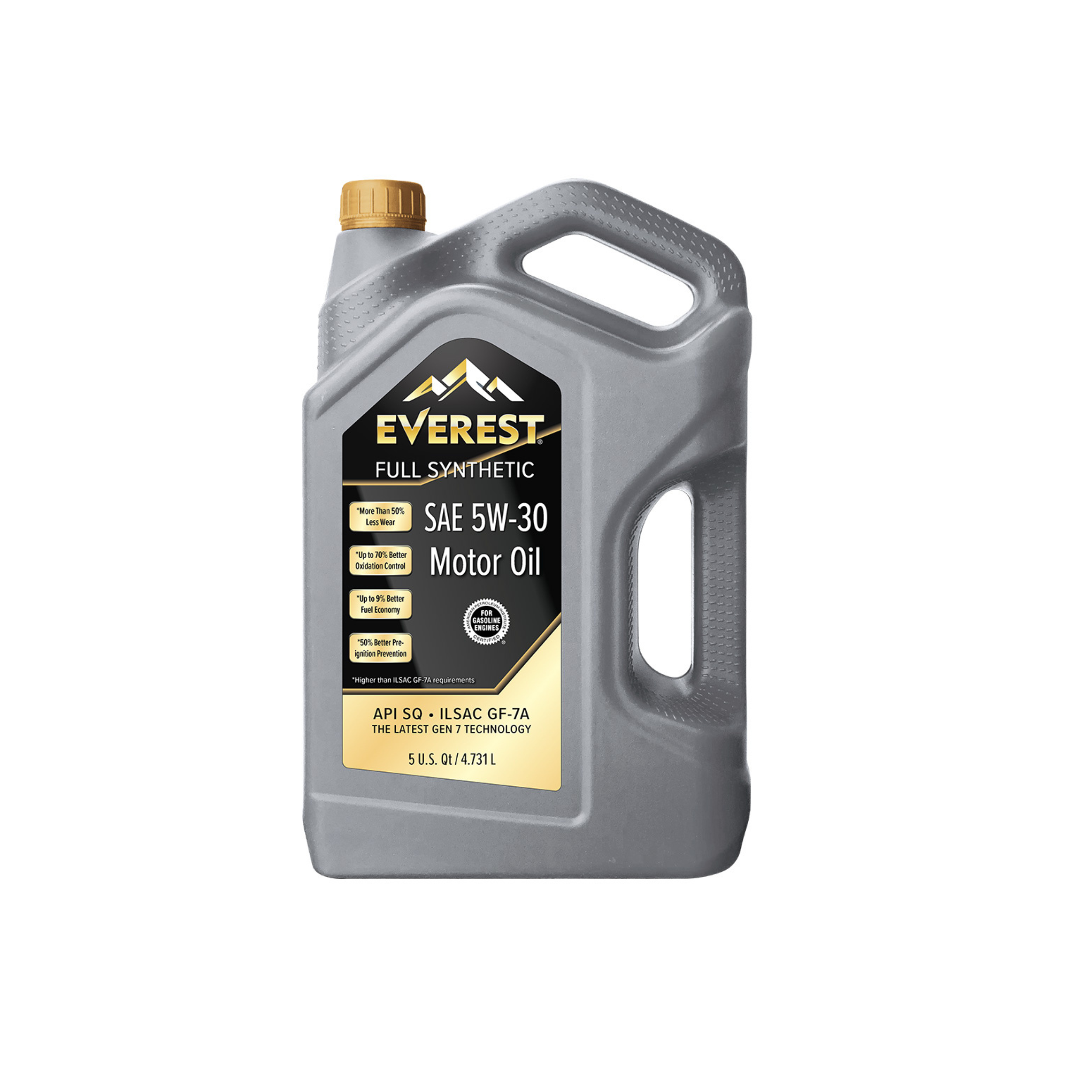 Everest 5W-30 Full Synthetic Motor Oil 5-Quart Bottle - 4pk
