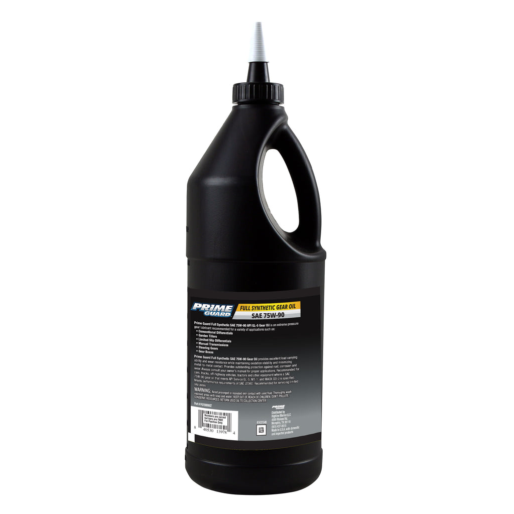 PG75W90 - Prime Guard Full Synthetic SAE 75W-90 Gear Oil