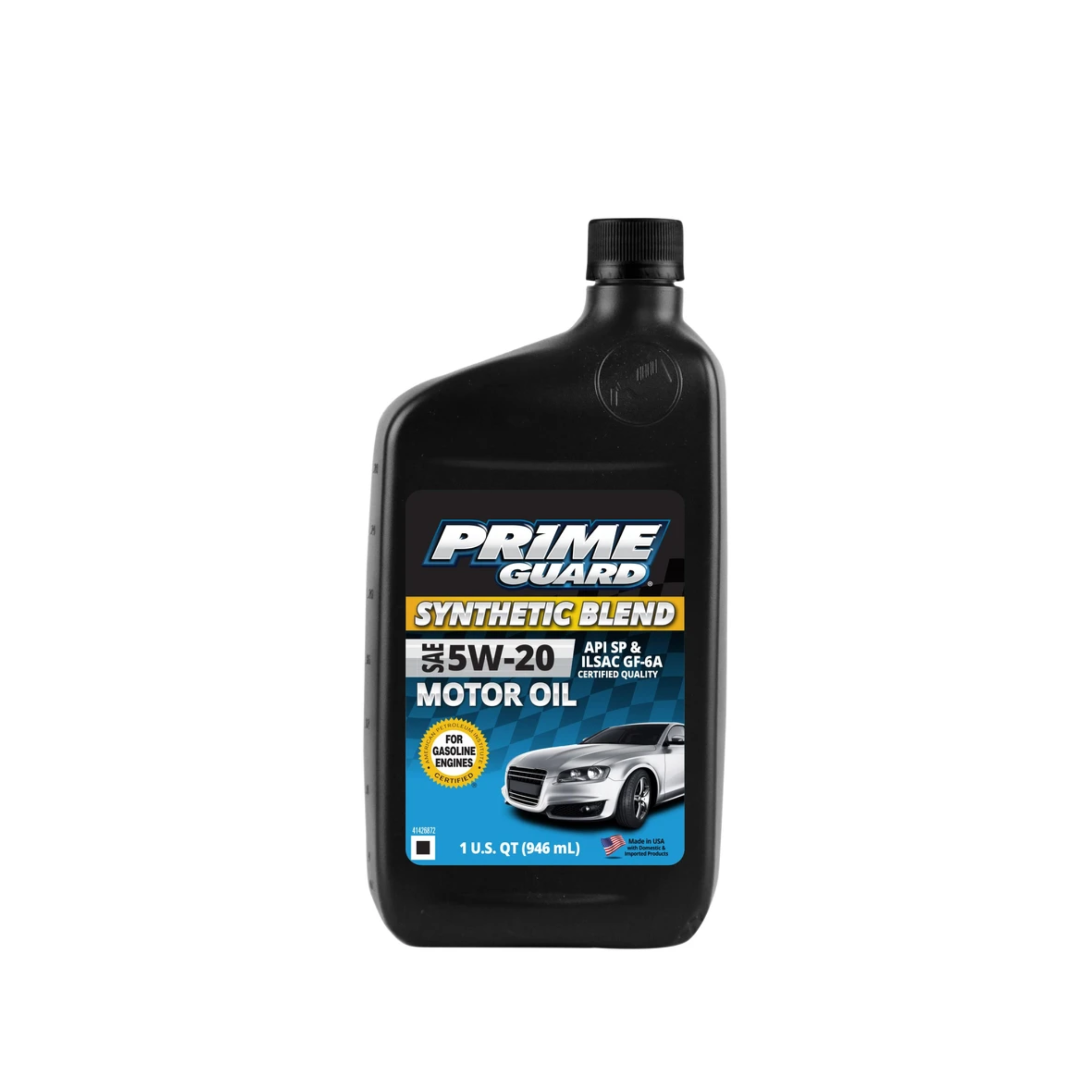 Prime Guard 5W-20 Synthetic Blend Motor Oil Bottle -12 pk