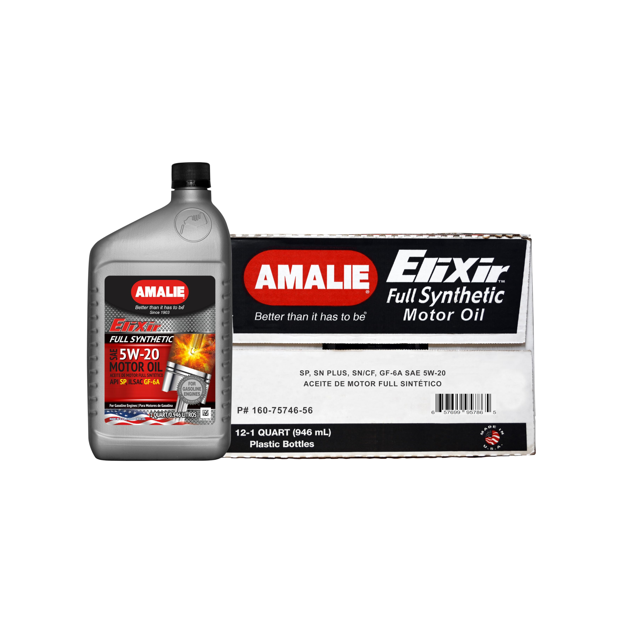 Amalie 5W-20 Full Synthetic Motor Oil - 12pk