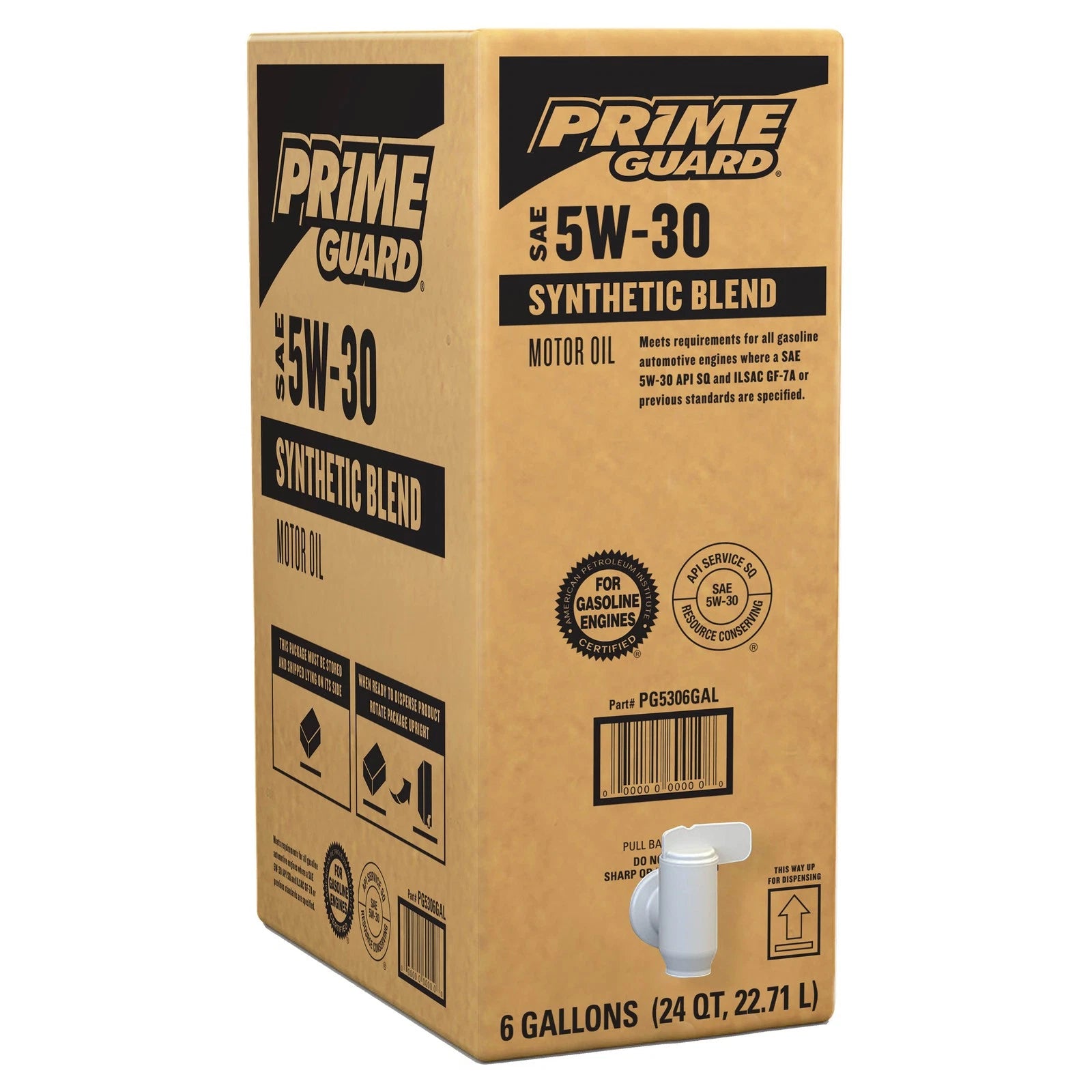 Prime Guard 5W-30 Synthetic Blend Motor Oil 6 GAL